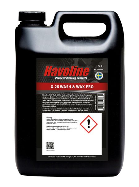 Havoline X-26 Wash & Wax Pro 5 L