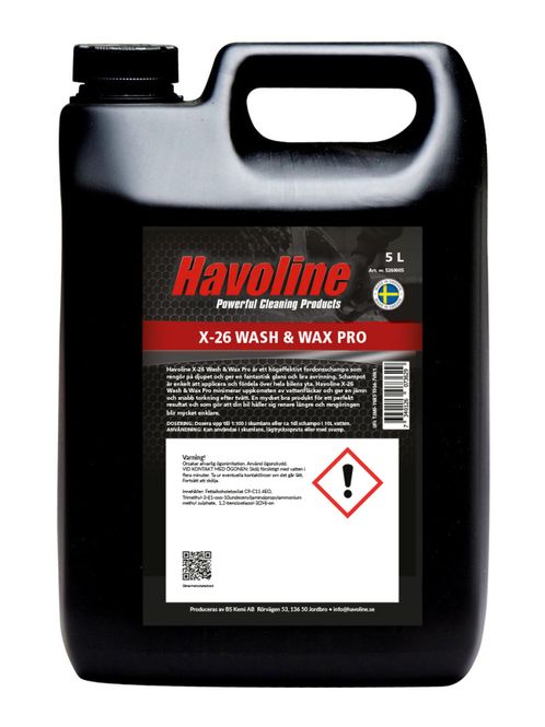 Huvudbild Havoline X-26 Wash & Wax Pro 5 L