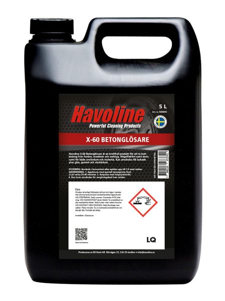 Havoline X-60 Betonglösare 5 L